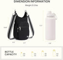 Telena Water Bottle Holder with Strap RFID Crossbody Bags for Women for Walking, Hiking, Cycling by TinyTreasures Baby Boutique