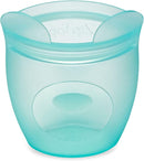 Zip Top Reusable 100% Silicone Baby + Kid Snack Containers- The only containers That Stand up, Stay Open and Zip Shut! No Lids! Made in The USA - Full Set of 4 by TinyTreasures Baby Boutique