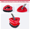 Scrub Brush Head Replacement Compatible with O Cedar EasyWring Spin Mop 1-Tank System, Floor Scrubber Head, Shower Scrub Brush with Hard Bristles for Cleaning & Scrubbing by CozyNest Decor