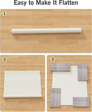 Beige Vinyl Floor Mat for Home, 3'×5' Waterproof Area Mat for Lving Room, Bedroom, Under Dining Room Table by TinyTreasures Baby Boutique