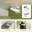 SAFELON 12 Pcs Baby Safety Cabinet Locks Childproof Drawer Locks with Screws, Kids Latch for Drawers and Cabinets, Works with Most Cabinets and Drawers. by TinyTreasures Baby Boutique