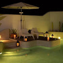 5plots 4" x 10" Single Waterproof Outdoor Flameless Candles, Battery Operated Flickering LED Pillar Candles with Remote and Timers for Indoor Outdoor Lanterns, Long Lasting, Large by CozyNest Decor