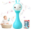 alilo Yoyo Talking Bunny Baby Singing Musical Rattle, Mimicking Toys Repeats What You Say, Preloaded 90+ Audio Content, ABC/Number/Notes Learning Toys for Toddlers Infant Newborn Boy Girl Gifts by TinyTreasures Baby Boutique
