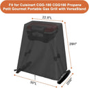 Outdoor Grill Stand Compatible for Cuisinart CGG-180, Petit Gourmet Portable Gas Grill - VersaStand Cover, Waterproof, Drawstring Design - 30 x 20 x 29 Inch by GreenHaven Gardens