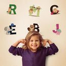 DEKOSH Animal Alphabet Kids Wall Decals - Peel & Stick Educational Baby Stickers for Playroom, Classroom Decoration by TinyTreasures Baby Boutique