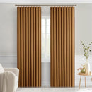 MIULEE Golden Brown Back Tab Blackout Curtains 84 Inch Length 2 Panels Set for Living Room Bedroom Privacy, Rod Pocket/Pinch Pleat Thermal Insulated Room Darkening Pleated Light Blocking Drapes by TinyTreasures Baby Boutique