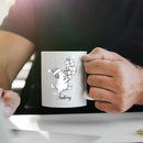 Customized Name Dog Accent Ceramic Mug Gift For Dog Lover Mom Dad, Personalized Dogs Animal White Coffee Mug 11 Oz 15 Oz, Awesome Puppy Travel Cup Gift For Birthday/Holiday/Anniversary, Dogs Cup by TinyTreasures Baby Boutique