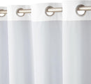 Amazon Basics Light Blocking Room Darkening Blackout Window Curtain with 2 Panels Grommets, for Living Room and Bedroom, 52 x 63 inches, White - Set of 2 by TinyTreasures Baby Boutique