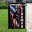 Flags-Lineman Flag MLH896F, Garden Flag (11.5" x 17.5")-USA House Garden Flags Premium Polyester-Decorative Outdoor Flags by GreenHaven Gardens
