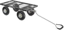 Gorilla Carts Steel Utility Cart, 4 Cu Ft Bed, 800 lb Load Capacity, Black – Heavy-Duty Outdoor Hauling Wagon with Removable Side Panels for Yard, Lawn, Garden or Landscaping by GreenHaven Gardens
