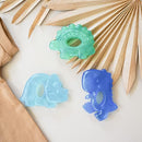 Itzy Ritzy Water-Filled Teethers - Cold Cutie Coolers Textured On Both Sides to Massage Sore Gums & Emerging Teeth - Can Be Chilled in Refrigerator, Set of 3 Coordinating Dinosaur Water Teethers by TinyTreasures Baby Boutique