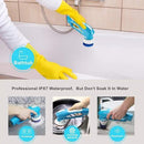 Electric Scrubber Power Cordless, Portable 360 Handheld Washing Cleaning Machine with 6 Replaceable Brush Heads, High Rotation for Bathroom, Floor, Kitchen, Car, Sink, Wall, Window by CozyNest Decor