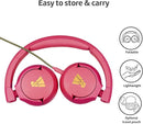 POGS Kids Wired Headphones | The Elephant 2 | Adjustable, Durable Headphones for Kids 3+ | Limited to 85 dB, Microphone | On-Ear | Music-Sharing Function Safe 3.5mm Audio Cable (3.2ft) (rPink) by TinyTreasures Baby Boutique