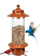 Squirrel Proof Bird Feeder for Outdoor, Gravity Sense Squirrel Proof Wild Bird Feeders for Finch Cardinal Chickadee, 4.8LB Large Capacity Hanging Birdfeeder by GreenHaven Gardens