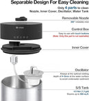 4.5L Humidifiers for Bedroom Large Room, Ultrasonic Cool Mist Humidifier with Stainless Steel Tank for Boiling Cleaning, Top Fill Humidifier with Smart Humidistat & Timer, Sleep Mode by TinyTreasures Baby Boutique