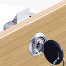 Automatic Lock Tongue Cabinet Drawer Lock 【Keyed Alike】& Forstner Drill Bit Furniture Locker Lock Showcase Lock Drilling Diameter 3/4"/19mm for (3/5"-/15mm -7/8"-/22mm) Door Panel by TinyTreasures Baby Boutique