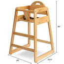 Wooden High Chair for Baby & Toddler – Restaurant-Style Stackable HighChair with Commercial Grade Solid Wood for Dining Table & Kitchen – Compact & Portable Design for Home & Restaurant Use -Natural by TinyTreasures Baby Boutique