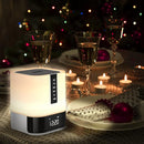 Night Light Bluetooth Speaker, 5 in 1 Touch Control Bedside Lamp Dimmable Multi-Color Changing, Bedroom Alarm Clock, Best Birthday Gift Ideas for 10 11 12 13 14 Year Old Teenage Girls/Boys by TinyTreasures Baby Boutique