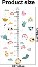 Kids Measuring Height Wall Decals Cute Cartoon Animal Stickers DIY Removable Peel and Stick Kids Room Wall Decoration for Boys and Girls Bedroom Nursey Classroom Playroom Decal by TinyTreasures Baby Boutique