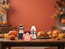 Amorita Fall Thanksgiving Decorations Wooden Turkey Pilgrim Couple Table Sign 3 Pcs Fall Thanksgiving Decor Standing Tabletop Sign Decor for Autumn Harvest - W by CozyNest Decor