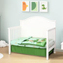 Cloele Crib Bedding Set for Boys,4 Piece Dinosaur Baby Bedding Set,Standard Size Toddler Nursery Bedding Includes Comforter,Crib Skirt,Fitted Sheet&Pillowcase,Soft Dinosaur Blanket-Green by TinyTreasures Baby Boutique