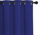 NICETOWN Blackout Curtains Panels for Bedroom - 3 Pass Microfiber Noise Reducing Thermal Insulated Solid Ring Top Blackout Window Drapes (2 Panels, 66 x 84 Inch, Navy Blue) by TinyTreasures Baby Boutique