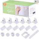 6 Pack Vkania Magnetic Cabinet Locks Baby Proofing - Baby Safety Latches for Drawers and Cabinets - Hidden Adhesive Magnet Baby Locks - Easy Installation No Drilling by TinyTreasures Baby Boutique