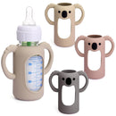 Mity rain 3 Pack Silicone Sleeves for Dr. Brown's Glass Bottles 4 OZ - Anti Breakage Baby Bottle Holder, Compatible with Dr. Brown's Glass Bottles for Babies with Handle by TinyTreasures Baby Boutique