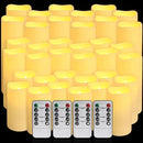 36-Pack Flickering Flameless Candles with Remote Control - LED Fake Candle Perfect for Wedding,Outdoor,Table,Halloween,Christmas Decor - Create a Magical Ambiance Effortlessly(Three Sizes) by CozyNest Decor