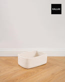 KALLAX Small Woven Basket, 12 x 8 x 4.5 Inches, Storage Basket for Organizing, Cute Small Rope Shelf Closet Cube Storage Bins Baskets for Shelves, Dog Toy Gift Baskets Empty, 3 Packs, Off White by TinyTreasures Baby Boutique