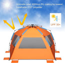 Oileus XX-Large Beach Tent Sun Shelter for 5-6 Person Portable Sun Shade Instant Pop Up Tent for Beach with Carrying Bag, Stakes, 6 Sand Pockets, Anti UV for Fishing Hiking Camping, Waterproof by TinyTreasures Baby Boutique