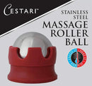 Massage Roller Ball - Stainless Steel Gel Balls for Heat + Ice Therapy - Back, Shoulder, Calf, Foot Massager with Heat or Cold - Myofascial Release - Deep Tissue Trigger Points - Hot Cold Roller.. by CozyNest Decor