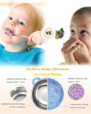 Baby Suction Bowls with Lids 4-Pack, 2-in-1 Stainless Steel 304 Toddler Bowl & Removable Silicone Suction Kids Bowl Plate Set Non Toxic Snack Dishes for Self-Feeding, Sunrise Meadow by TinyTreasures Baby Boutique