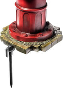 Dog Fire Hydrant Garden Statue with 2 Stakes, 14 Inches (Small) by GreenHaven Gardens