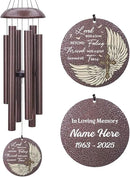Personalized Sympathy Wind Chime, Wind Chimes for Loss of Loved Father/Mother/Lover, Commemorative Sympathy Bereavement Gifts for Condolences/Funeral by CozyNest Decor