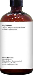 Majestic Pure Thyme Essential Oil with Glass Dropper - Huge 4 Fl Oz - 100% Pure and Natural Thyme Oil - Premium Grade Essential Oils for Diffuser, Aromatherapy, Soap and Candle Making by CozyNest Decor