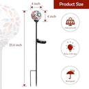 Afirst Solar Lights Outdoor Decorative - Solar Mosaic Garden Stakes Flower Decorative Lights Waterproof for Pathway Yard Lawn Decoration Multi by CozyNest Decor