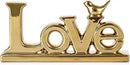 Love Sign Decoration - Gold Bird Sculpture Personalized Love Decor for Home, Living Room, Bedroom, Desktop & Cabinets by CozyNest Decor