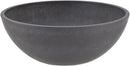 PSW Pot M30DC Collection Shallow Garden Bowl Low Planter for Succulents, Bonsai, Fairy Gardens, Herbs, 12-inch, Dark Charcoal by GreenHaven Gardens