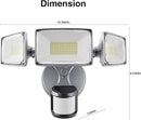 Onforu 75W LED Motion Sensor Outdoor Lights, Dusk to Dawn Flood Light Outdoor Motion Sensor, Hardwired Security Light Floodlights Outside 7500LM 6500K Daylight IP65 Waterproof (Gray) by GreenHaven Gardens