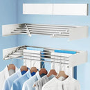 Drying Rack Clothing,Clothes Drying Rack Wall Mounted,Collapsible Hanging Racks for Laundry,Laundry Drying Rack,Wall Mounted Clothes Rack(31.5"-White) (White, 31.5 Inch) by CozyNest Decor