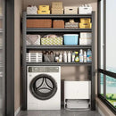 Laundry Shelf,5 Tier Over Washer and Dryer Storage Shelves,Adjustable Easy to Install,Space Saver Laundry Shelf Organizer,Utility Shelves for Balcony (with fence-78 H*18" D*47.24" W) by CozyNest Decor