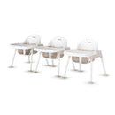 Foundations Secure Sitter Feeding Chairs Multipack, No-Tip Feet, 3-Point Adjustable Harness, Removable Tray, Easy to Clean, Stackable Feeding Chairs, 3 Pack (9 inch) by TinyTreasures Baby Boutique
