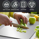 Titanium Cutting Board - 2025 New Upgrade 100% Pure Titanium Cutting Boards for Kitchen Double Sided Non Toxic Titanware Cutting Board,Hygiene Durable Dishwasher Safe Chopping Board (12"L x 9"W) by CozyNest Decor
