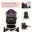 BabbleRoo Diaper Bag Backpack, Travel Backpack with Changing Pad, Pacifier Case & Stroller Straps, Multifunction, Waterproof, Unisex – Black by TinyTreasures Baby Boutique