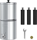 Waterdrop Gravity-fed Water Filter System, with Upgrade 3 Black Carbon Filters and Metal Spigot, 9000 Gallon Longer Lifespan and 150% Faster Flow, King Tank Series, 2.25G by CozyNest Decor