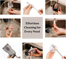 Haakaa Silicone Cleaning Brush Kit – Household Cleaning Brushes for Bottles and Crevices – Food-Grade Silicone: Dishwasher Safe (Kit-Grey) by TinyTreasures Baby Boutique