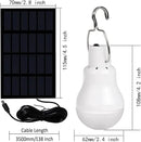 Solar Light Bulb Portable 350LM Solar Powered Camping Light Led Lantern Outdoor for Lamp Light Hiking Fishing Tent Indoor Shed Chicken Coop Hurricane Emergency with USB Chargeable by CozyNest Decor