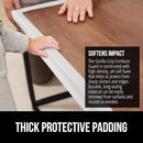 GORILLA GRIP Baby Proof Corners and Edges for Furniture, Kid Proofing Adhesive Table Corner Protectors, Heavy Duty Soft Rubber Foam Protection, Includes 8 Protective Safety Guards, 15 Feet, Off White by TinyTreasures Baby Boutique