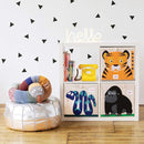 3 Sprouts Toy Storage Organizer: Toy Box Cube Organizer for Playroom, Nursery - Foldable Storage Bin - Tiger by TinyTreasures Baby Boutique